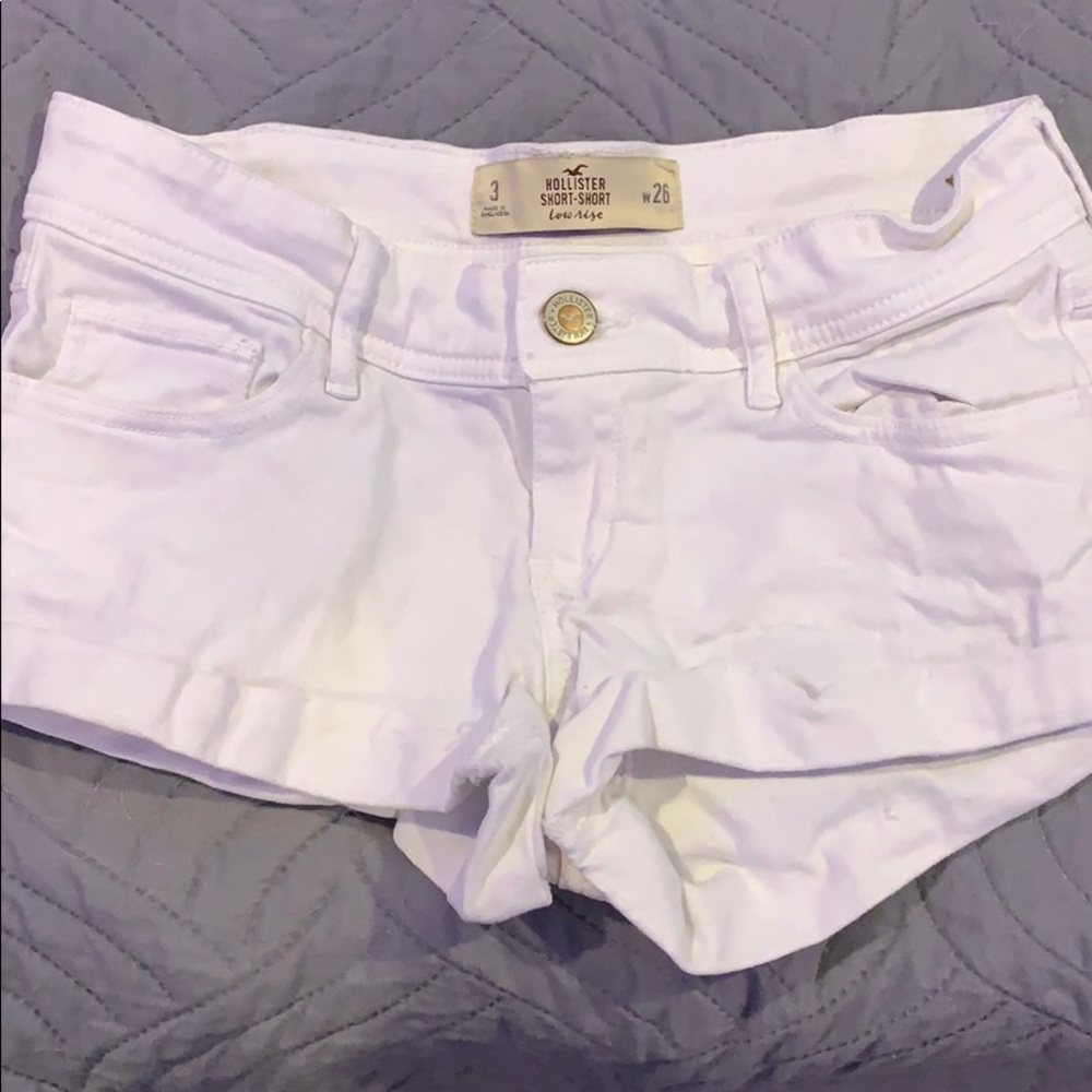Hollister white shorts